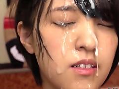 Jav Idol Kamiya Mitsuki Gets Massive Bukkake Drenched In Cum At School After Gym Class