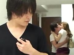 Gorgeous japanese babe sucking and riding in style