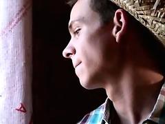 An awesome gay sex in the barn with a hot stranger NextDoorBuddies.me