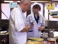 Late night fucking on the bed with nice tits amateur Japanese wife