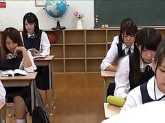 Japanese School Teen Bukkake Facial In Class Room