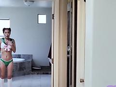 Kimmy Kimm - Tiny Asian Girl Handles BWC With Grace